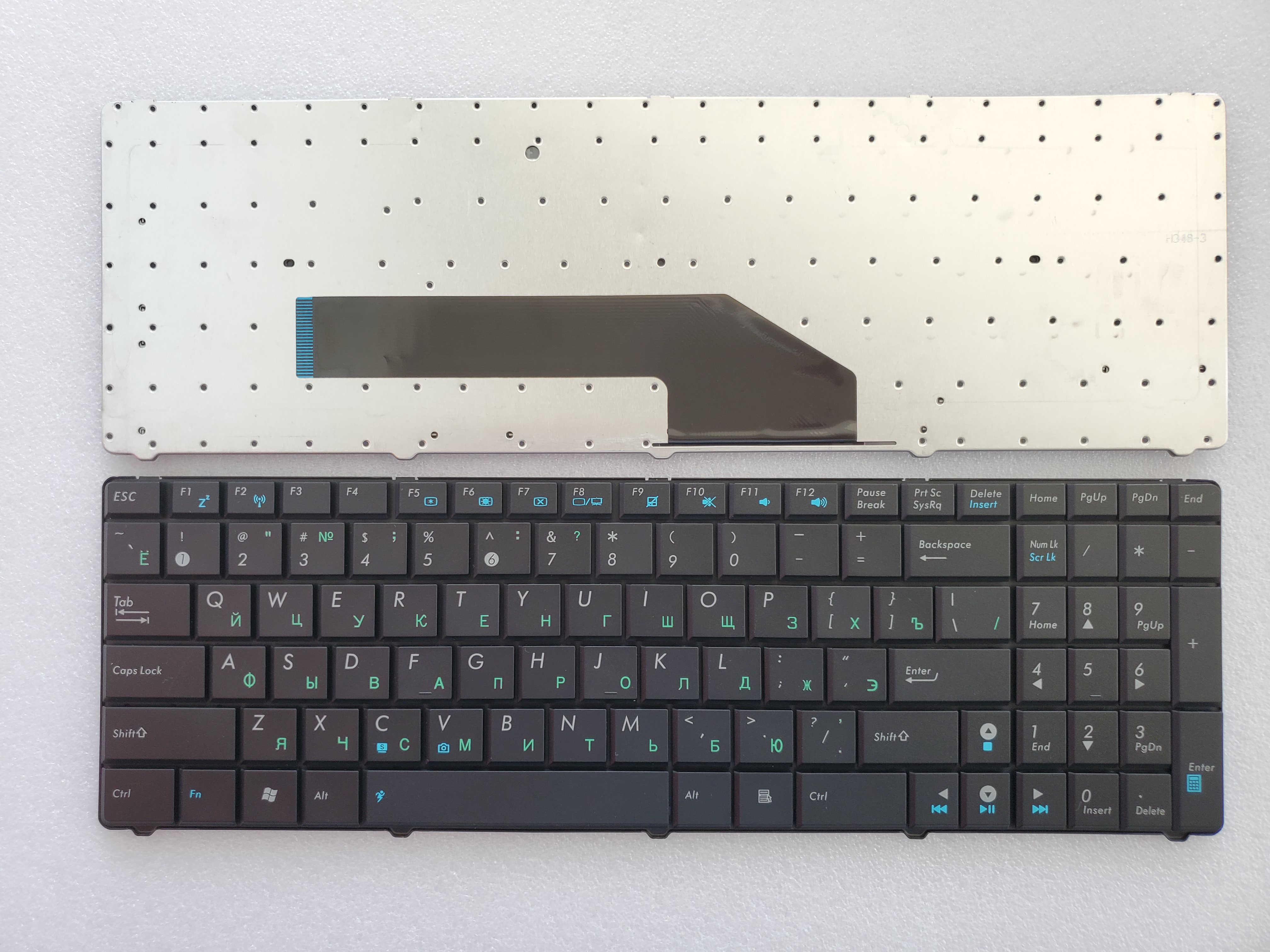 Picture of New Replacement Laptop Keyboard For ASUS K50 BLACK (OEM) RU Layout